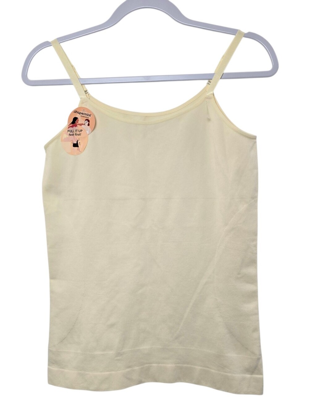 NWT Shapermint Essentials Scoop Neck Shaping Cami Beige High Compression, Sz 2XL
